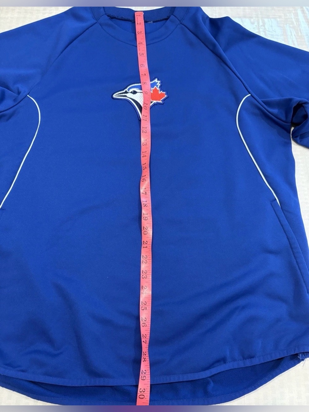 Toronto Blue Jays Majestic Pullover Warm Up Therma Base Sweatshirt - Picture 10 of 10